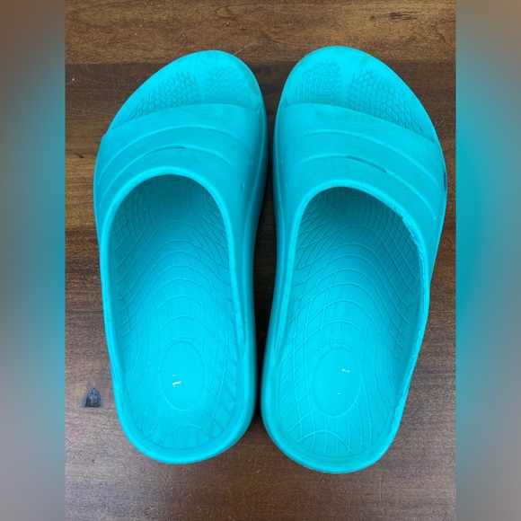 ISLAND SURF CO CREST FOM Sandals Slides Waterproof Teal Blue Unisex M5 W7 EU38. - Picture 11 of 11